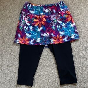 SkirtSports Colorful Floral Capris